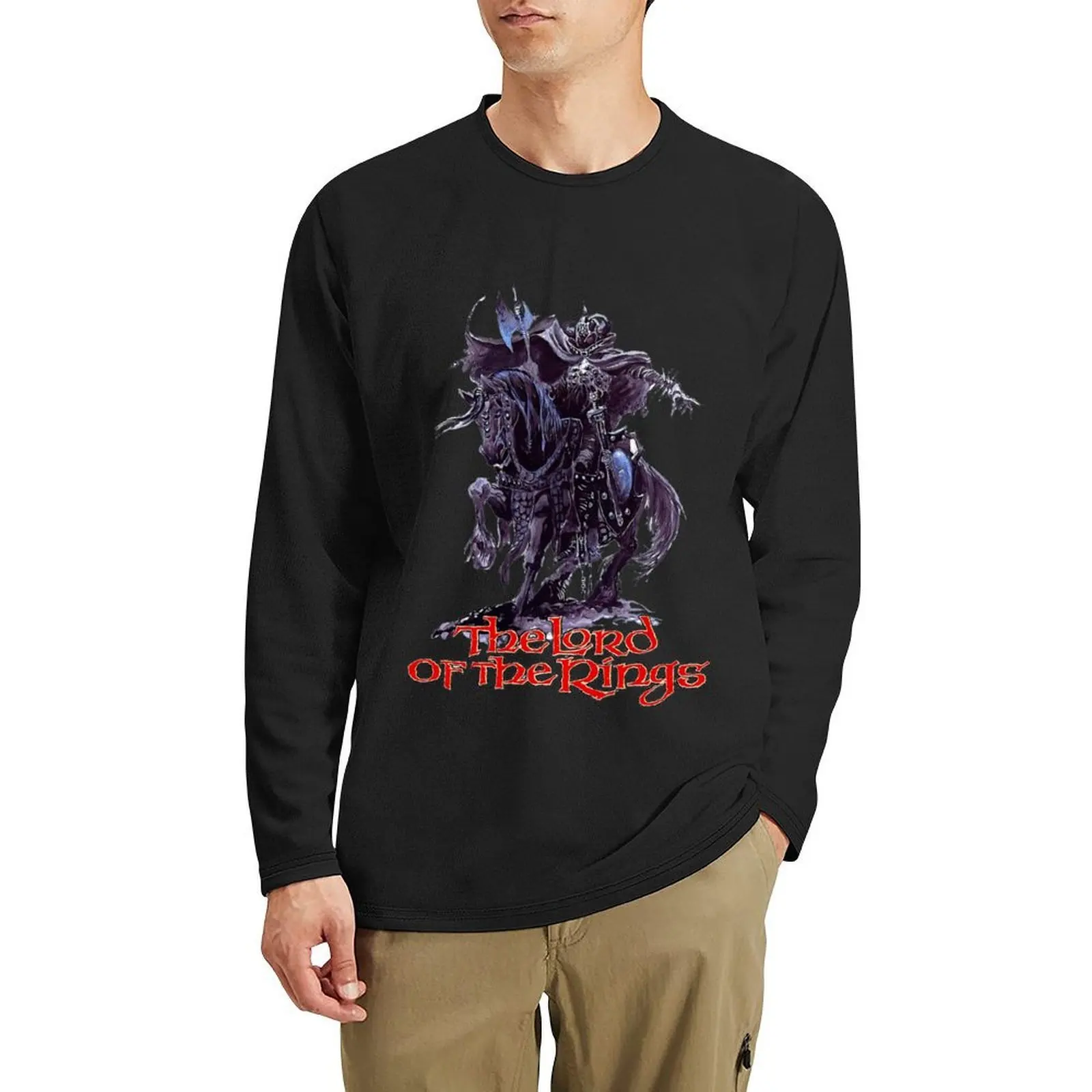 Old School Ringwraith Long T-Shirt heavyweight t shirts aesthetic clothes quick drying t-shirt mens graphic t-shirts hip hop