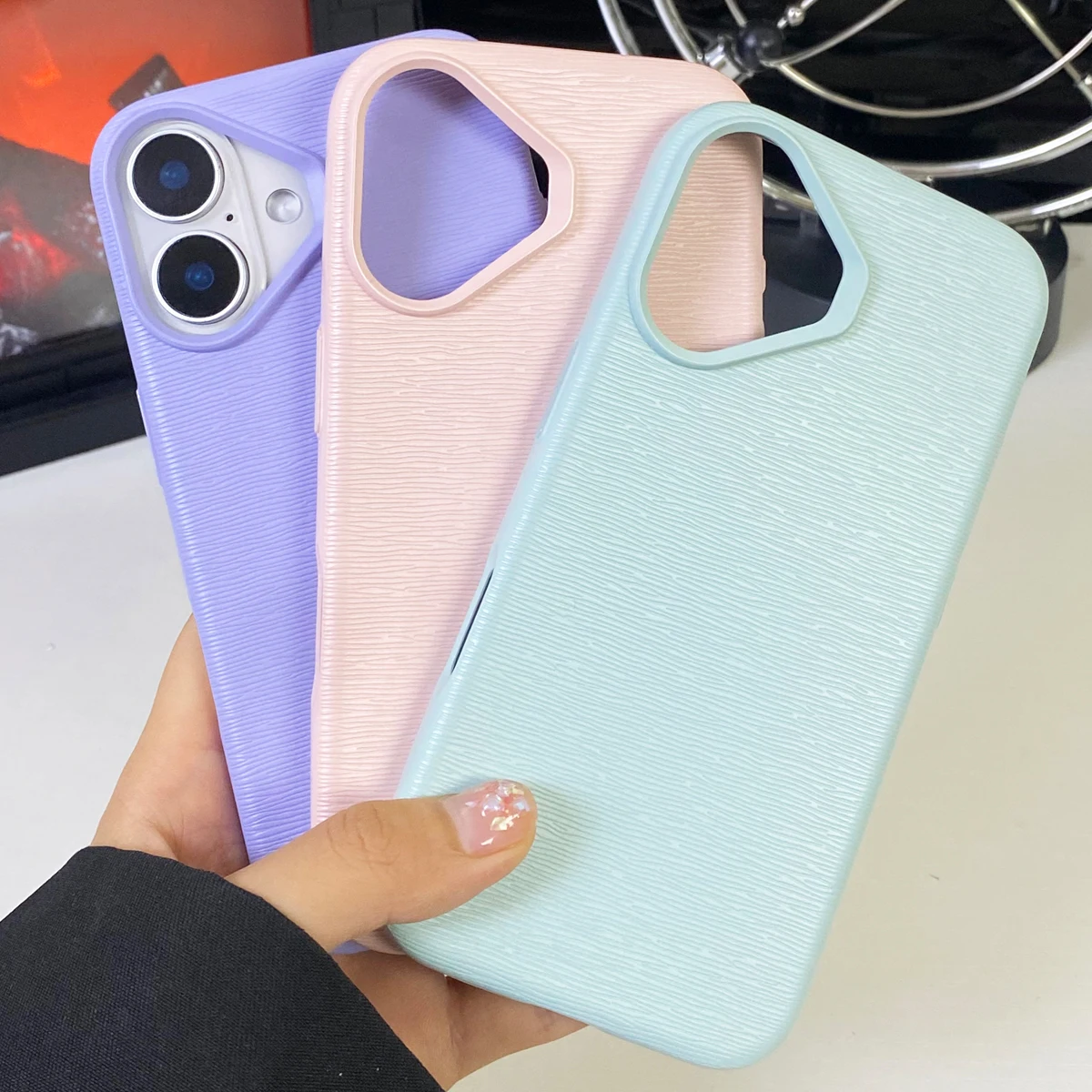 

Simple Solid Color Soft TPU Back Cover For iPhone 16 15 14 13 12 11 Pro Max Plus Shockproof Full Coverage Texture Phone Case New