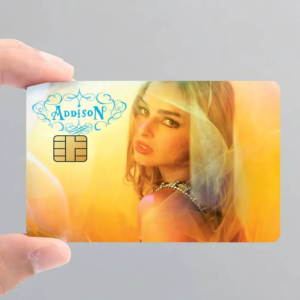 ملصقات جلدية لبطاقة الائتمان للمغني أديسون راي للوصول إلى البنك، غطاء طبقة رقيقة واقية، هدية مفاجئة #1
