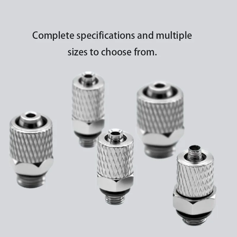 10PCS quick twist straight connector M-5H4 M-3H4 M-4H4 quick twist micro small tracheal pagoda high hardness connector