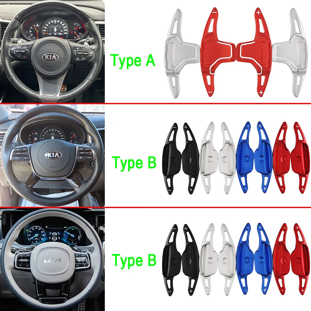 Shift Paddles For Kia Sorento 4 UM MQ4 GT-Line X-LINE Plug-In Hybrid 2016-2024 Car Steering Wheel Extension Shifter Sticker