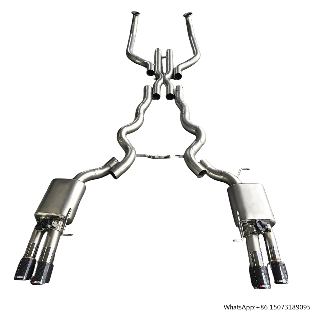 

Exhaust for F10 M5/F06 F12 F13 M6 S63 4.4T Ss304 Valved Muffler Catback Valvetronic Exhaust