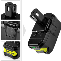 Replacement for RYOBI 18V Batteries P103 P108, Hand Drill Power Tool Batteries