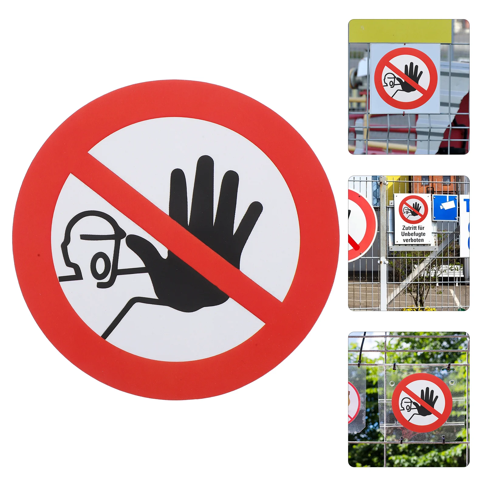 Waterproof Warning Sticker Sign Do Not Enter Safety Label For Construction Sites Self-Adhesive Outdoor Indoor Use