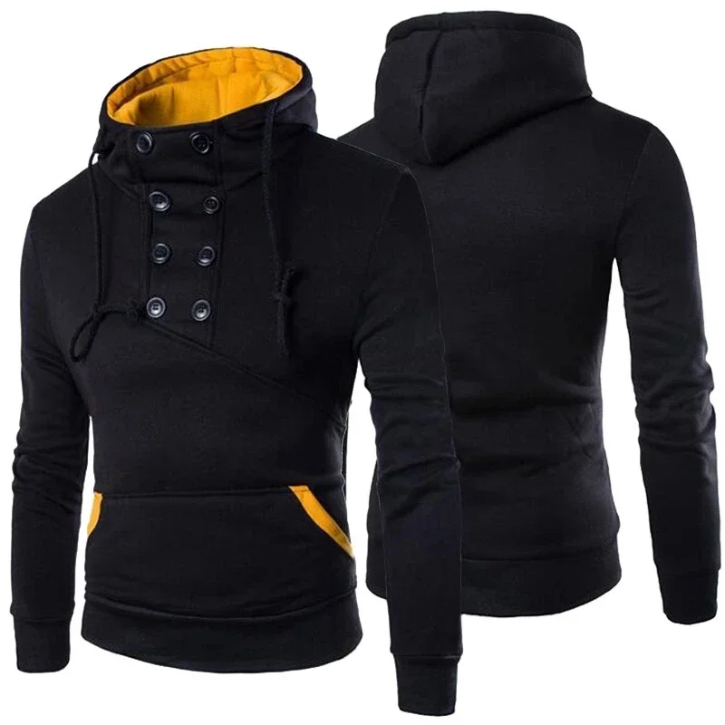 Autumn New Men\'s Hoodies Sweatshirts Zipper Hoodie Men Sweatshirt Solid Color Man Hoody Sweatshirts For Male