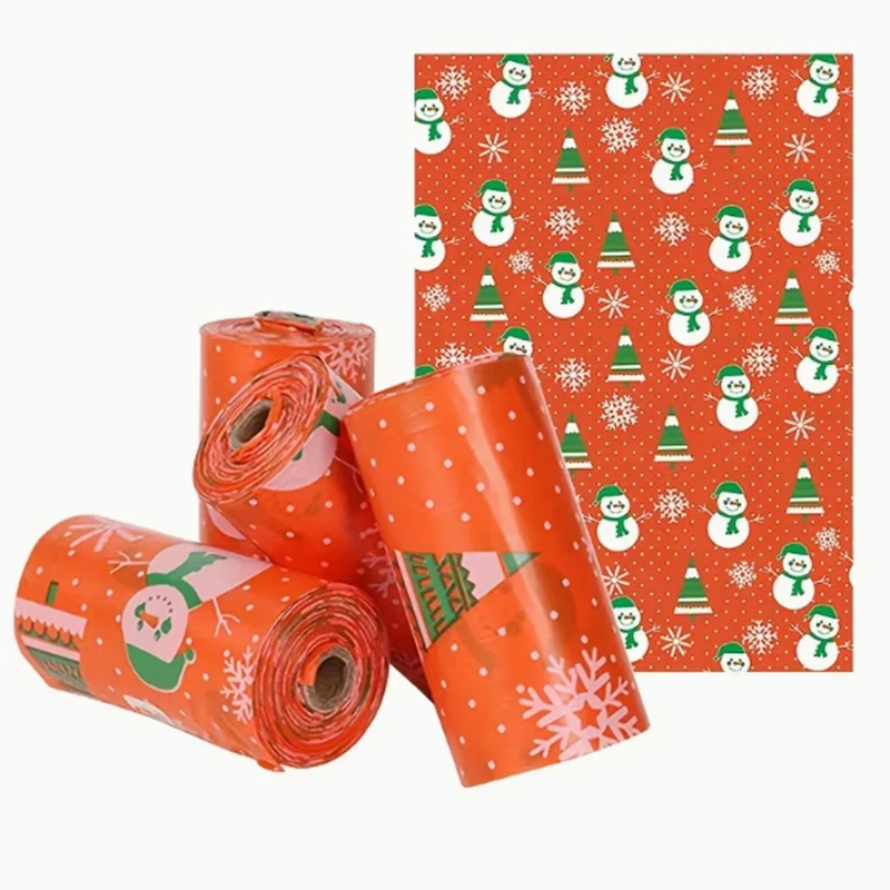 15PCS/ROLL Thickened dog poop bag leak-proof pet waste bag suitable for cats and dogs, from small to large-sized dogs' poop bags
