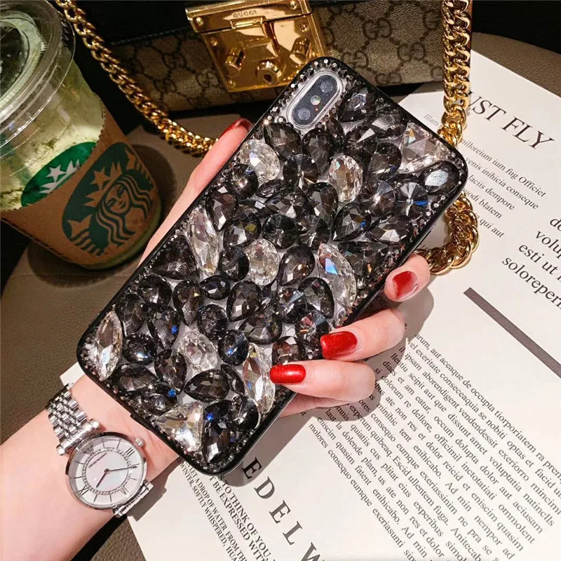 

Luxury Glitter Diamond Phone Case for Samsung, Bling-bling, Fancy Jewellery, Flower Girl, S24, S20, S21, S22, 23, Ultra Note20