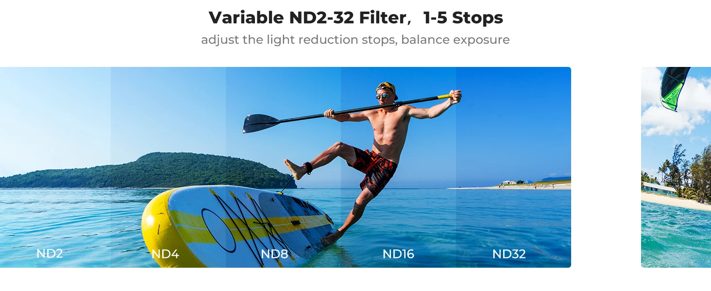 K&F CONCEPT Variabler ND2-32 Filter für DJI Osmo Action 5 Pro 4 3 Snap-on Originalfilter bleibt Einfach zu nutzen – Detail 5