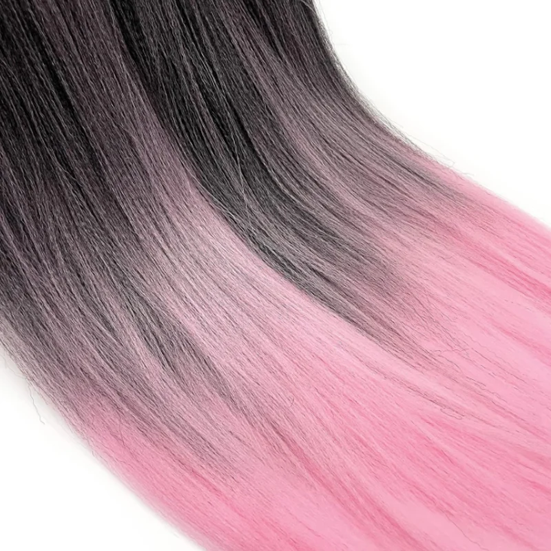 Capelli intrecciati pre-allungati 20 pollici 1 confezione Sintetici con acqua calda Impostazione Capelli sintetici Estensioni dei capelli intrecciati all'uncinetto