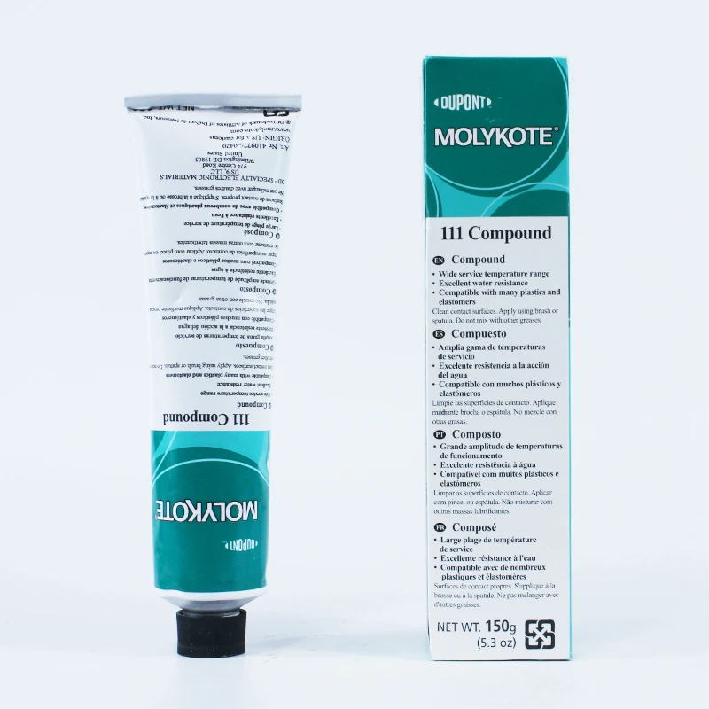 Original DuPont FOR Molykote 111 Compound DC111 Valve Lubricant Sealant 150g Food Grade Silicone Grease for O-Rings Plug Valves