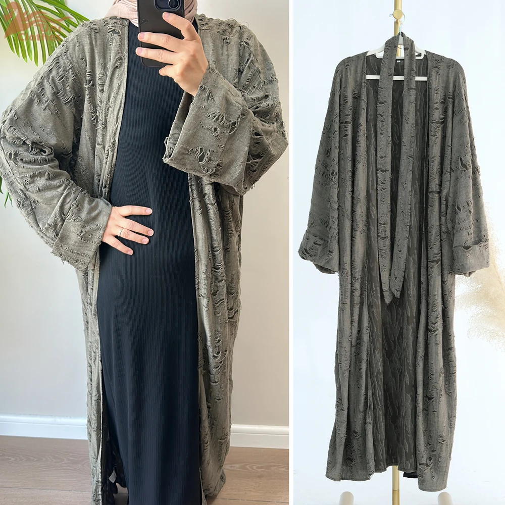 

Ramadan Eid Plain Abaya Dubai Kaftan Muslim Kimono Dress Turkey Prayer Islam Abayas For Women Robe Kimono Femme Musulmane Kaftan