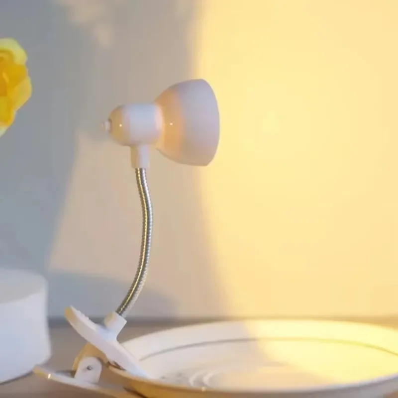 Портативная светодиодная лампа, мини-лампы для чтения, приятная для глаз лампа для чтения с зажимом для чтения книг, аксессуары для чтения в кровати, стола  