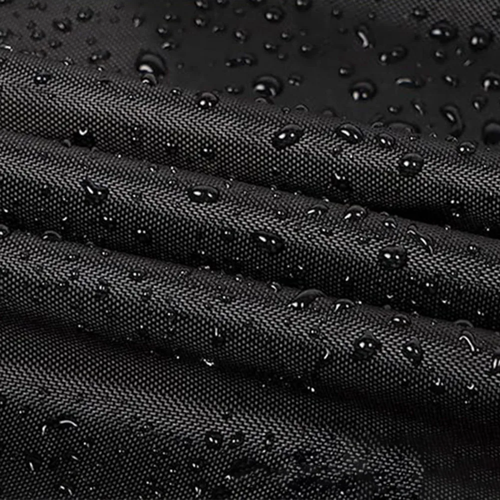 Black Outdoor Pizza Oven Table Cover for BBQ Table Dustproof Waterproof with Drawstring and Ventilation Features for Outdoor Use