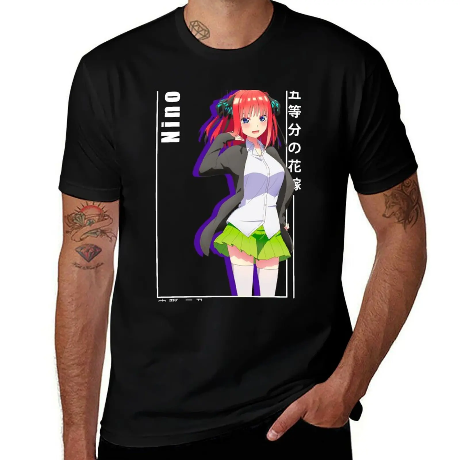 

Nino Nakano - 5 toubun no Hanayome T-Shirt t shirt man plain essential t shirt T-Shirt