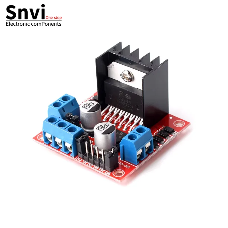 Snvi L298N DC Motor Driver Module Dual H Bridge Controller Board Stepper Motor Driver for Arduino Smart Car Robot — product photo 1 of 1