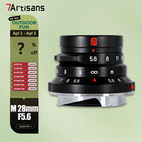 7artisans M 28mm F5.6 Full Frame MF Standard Prime Lens for Street Photography with Leica M Mount M2 M3 M4 M5 M6 M7 M8 M9 M10