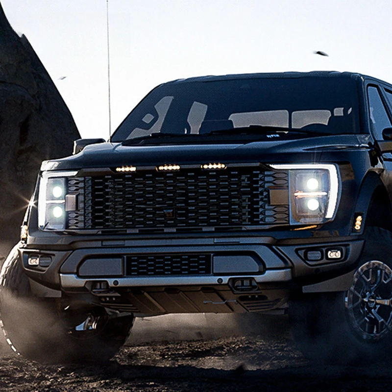 

Новая светодиодная фара YAB 12V 70W 6000K 2022 года для F150 Raptor с динамическим поворотником и ходовым огнём