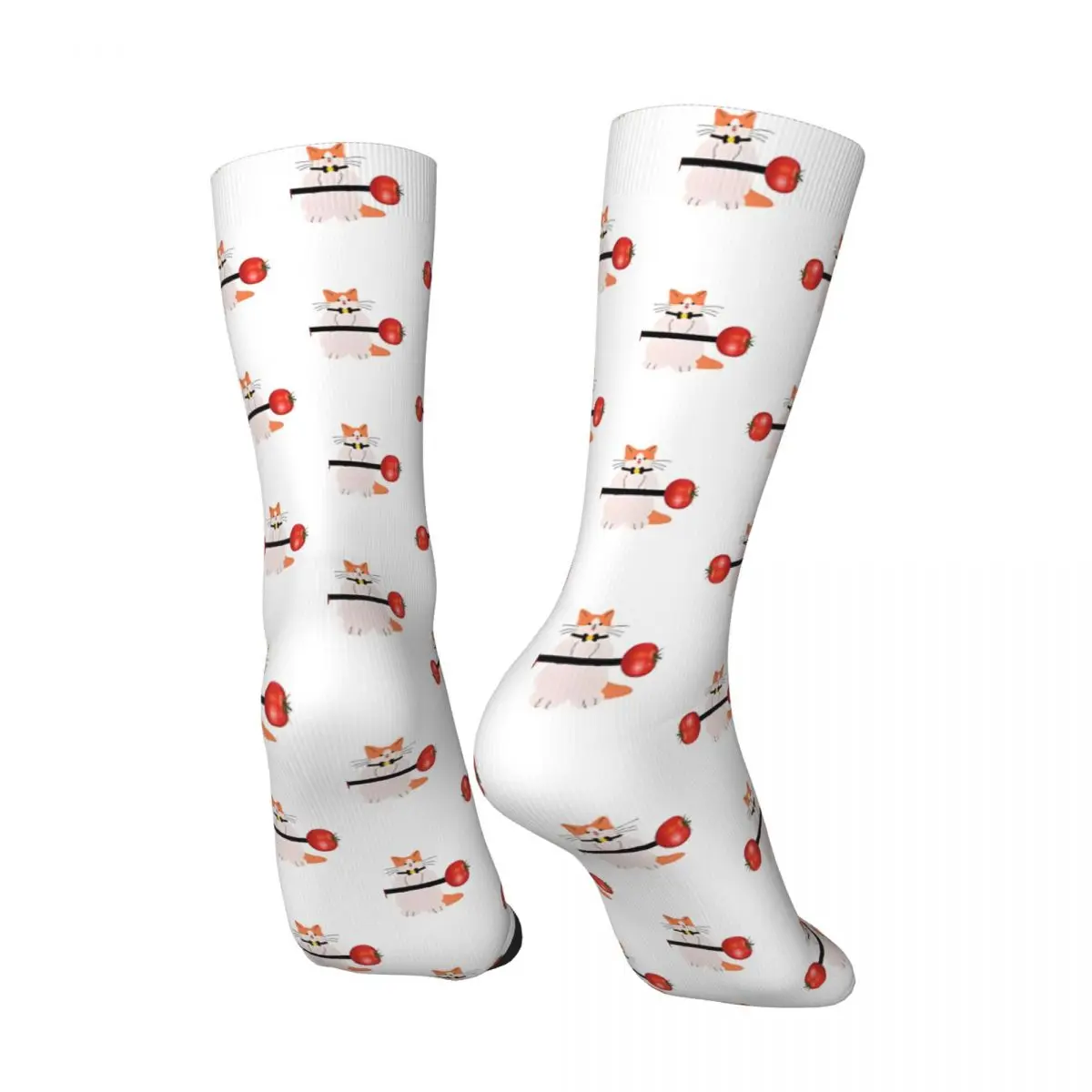 Hip Hop Cats Lift Weights Crazy Men's compression Socks Unisex Lifting Cat Harajuku Pattern Printed Novelty Happy Crew Sock