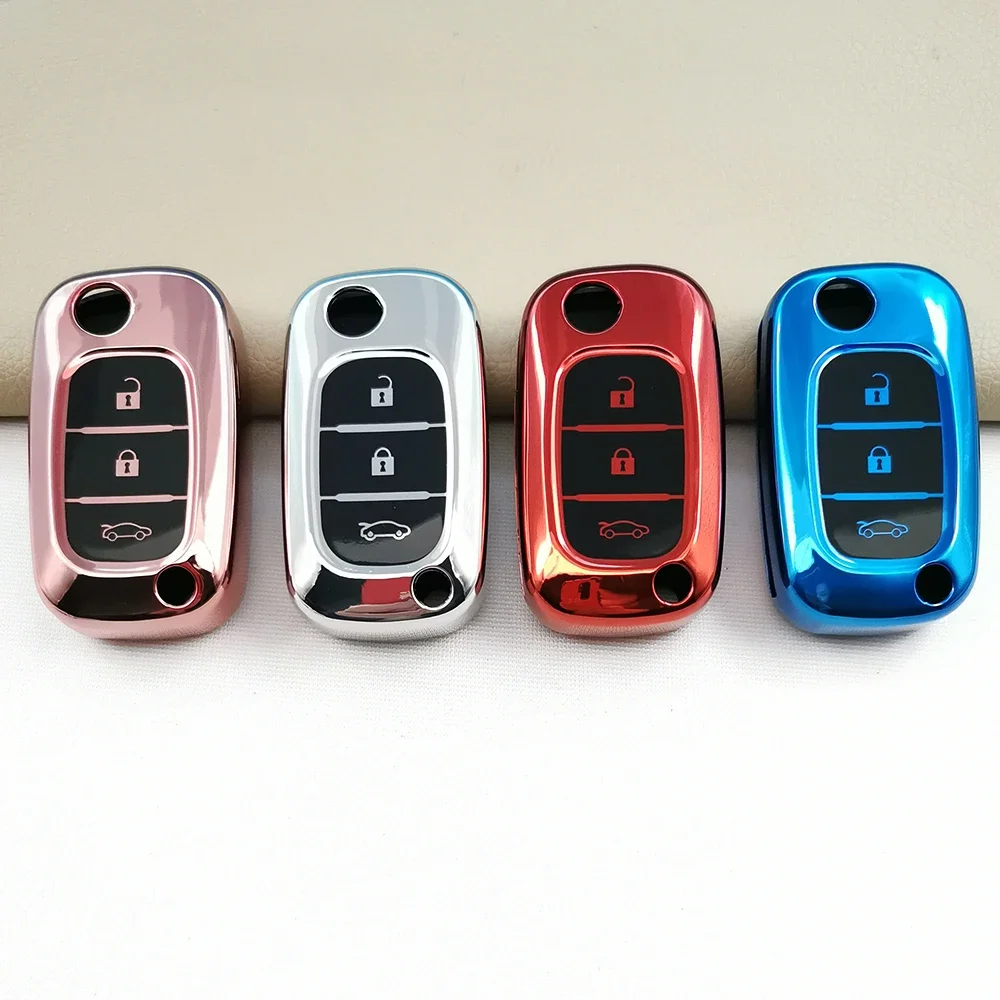 Carrying TPU Key Case Cover For LADA Vesta Granta XRay Kalina Priora Sedan Sport For Renault Fluence Clio Megane Protect Shell