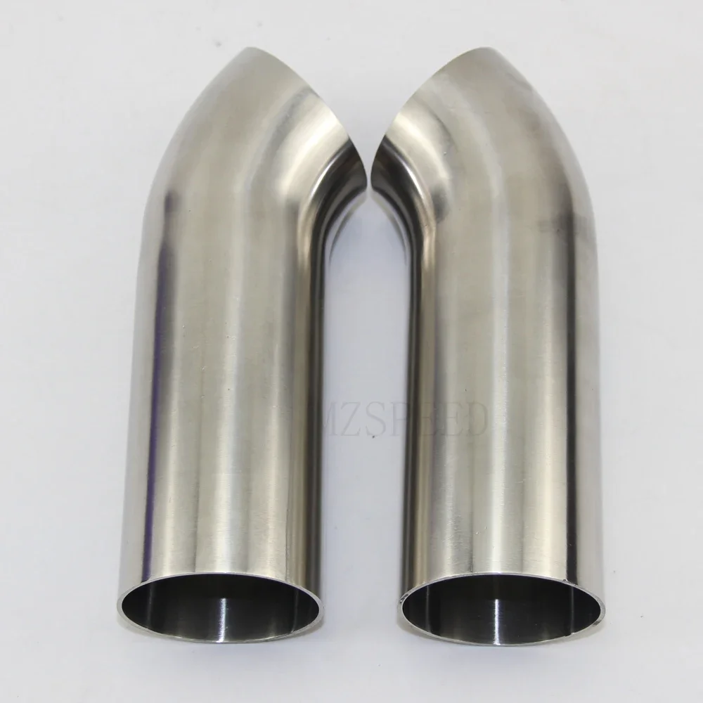 Car accessories Exhaust pipe muffler tube 45 degrees Extended 100mm 304 stainless steel extended elbow