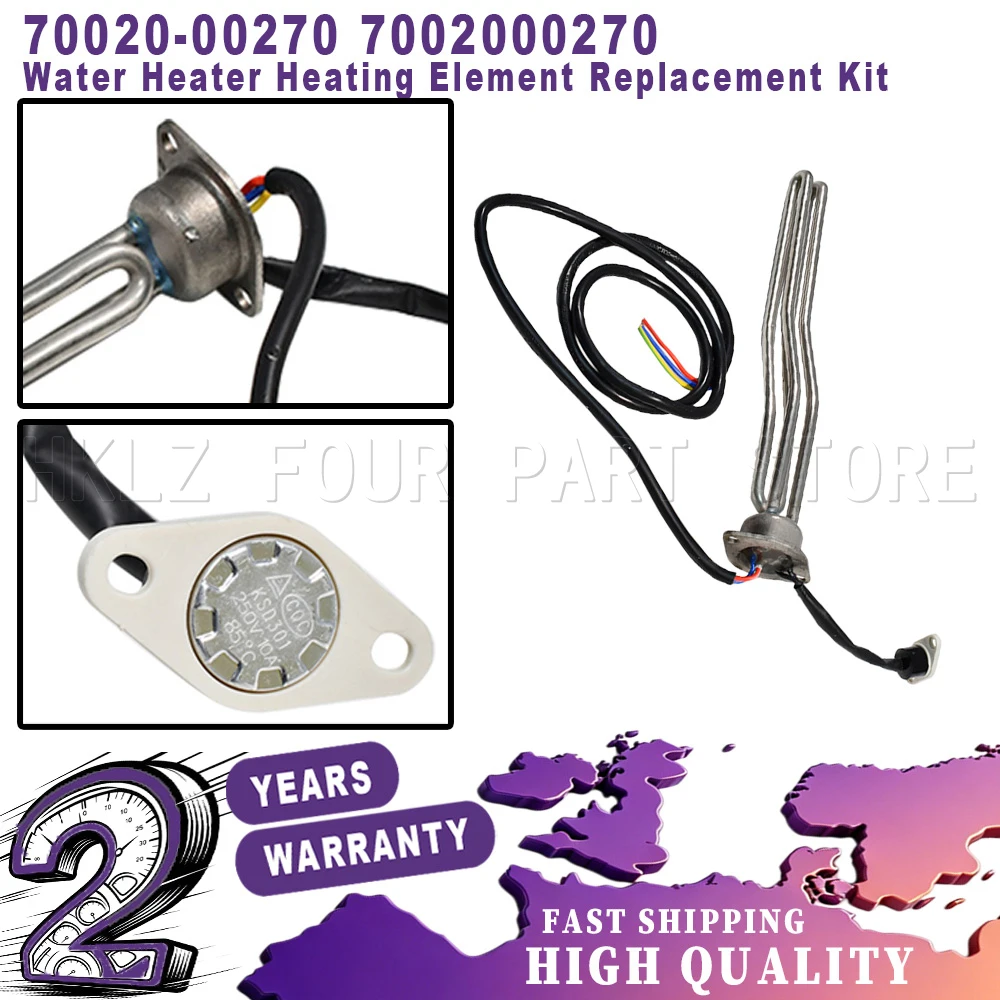New 850W Water Heater Heating Element Replacement Kit 1 Set For Caravan Motorhome UltraStore