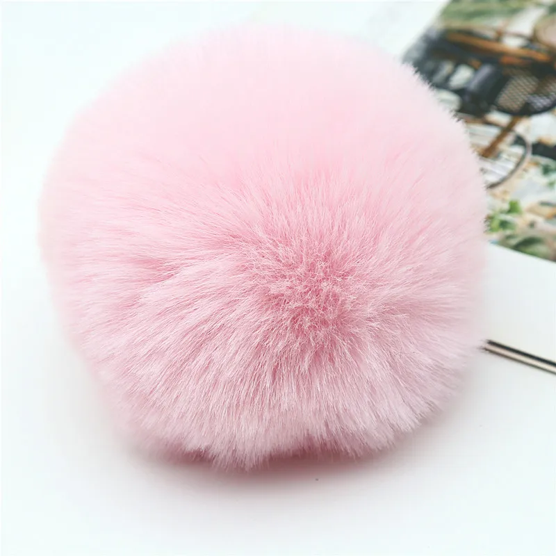 10CM Fluffy Soft Hand Sewn Pom Pom Faux Plush Pom Pom DIY Keychain Backpack Pendant Home Decor Pom Pom 1Pcs