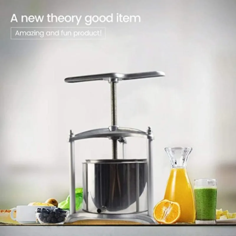 Manual Fruit Wine Press Stainless Steel Juice Extractor For Grape Berry Cheese Herbal Extraction