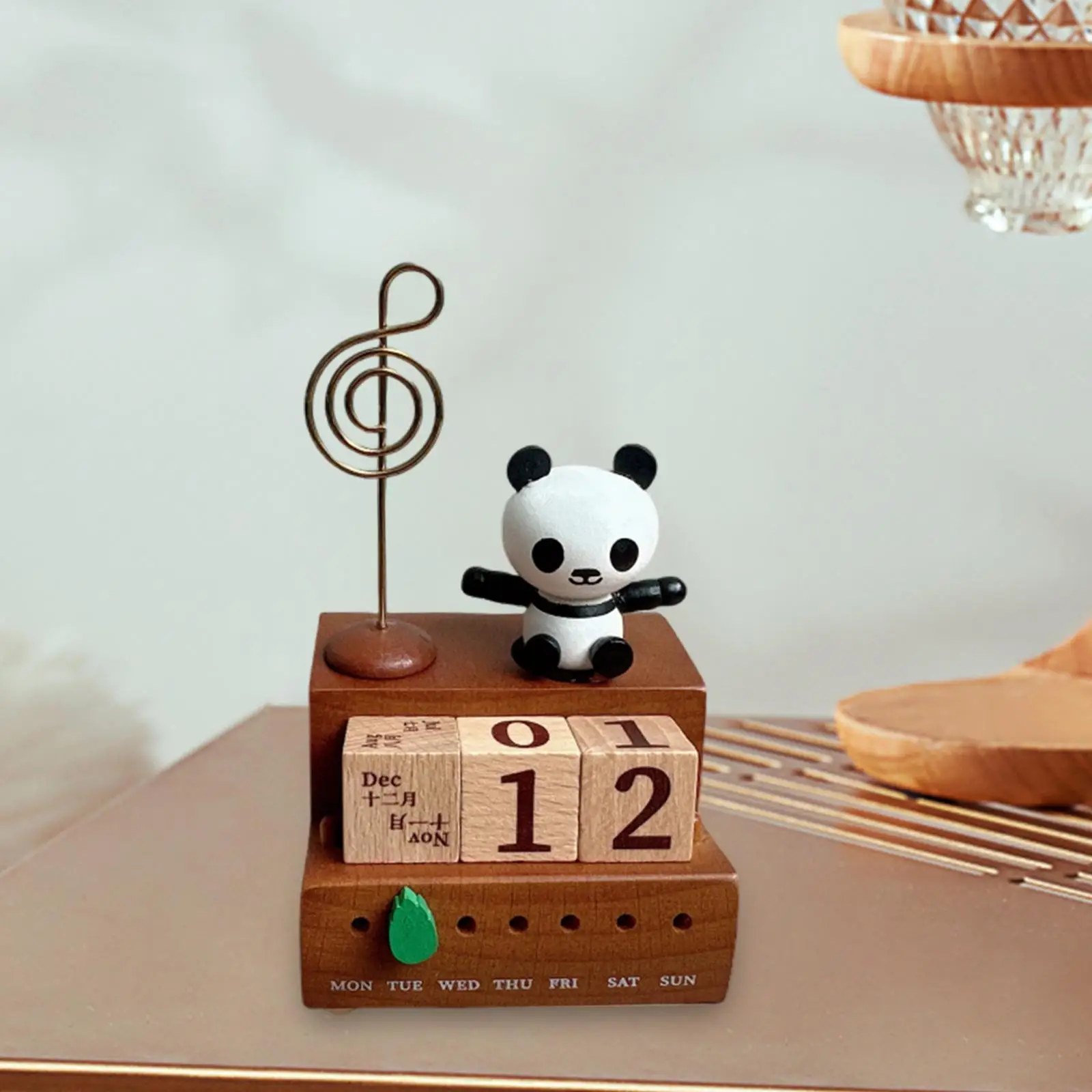 Wooden Music Box Creative Design Adornment Collectibles Artwork Manual Music Box for Living Room Bedroom Cabinet Office Table