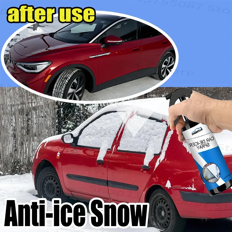 Car Snow Removal Spray Car Windscreen Window Fast Defrosting Snow Melt Ice Spray Magic