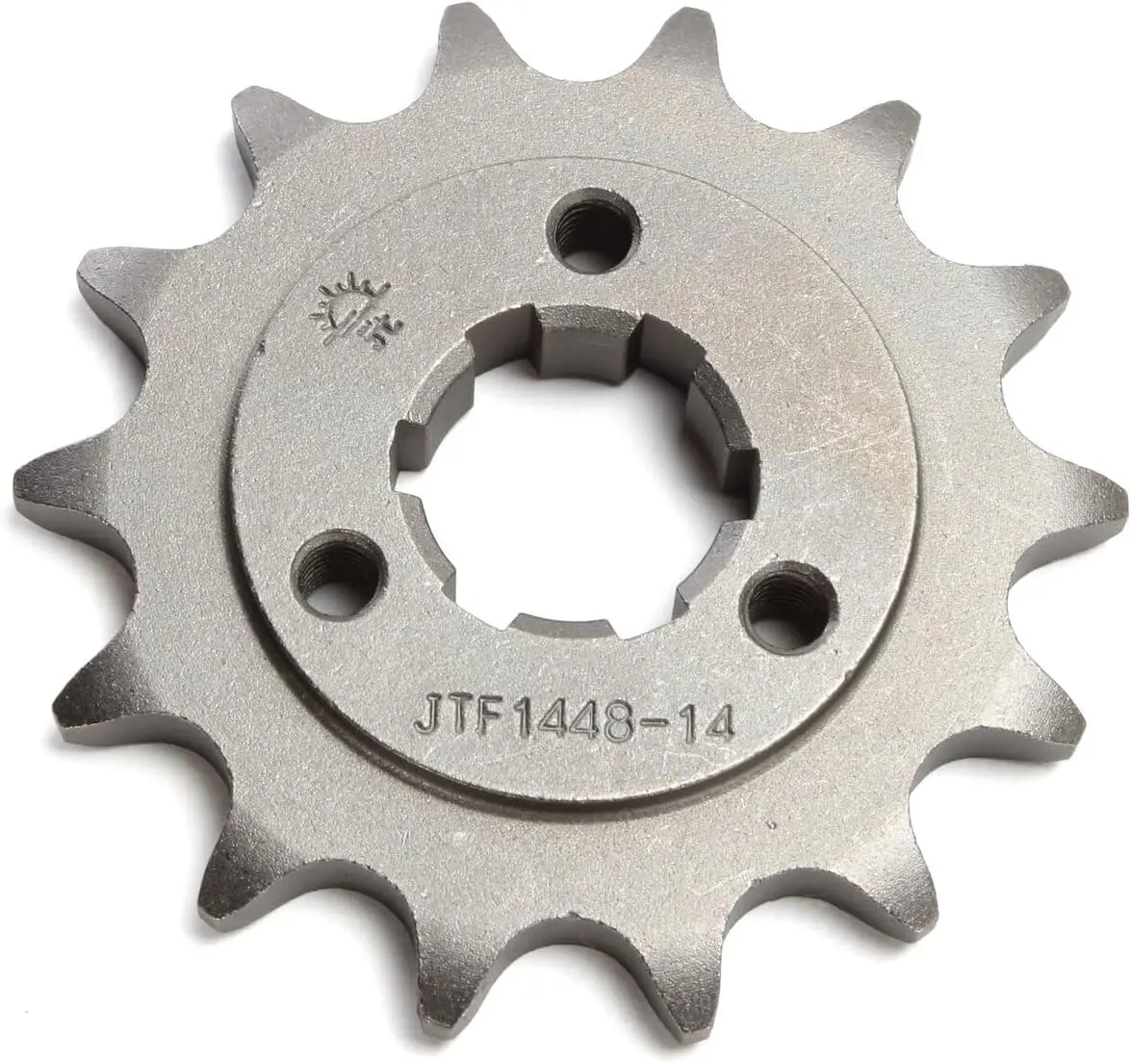 

14T Steel Front Sprocket, Black - Durable Motorcycle Chain Drive Part for Smooth Performance