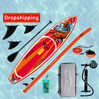 FUNWATER Dropshipping OEM 350cm Stand Up Paddle Board Wholesale Surfing Inflatable Board Surfboard Paddleboard