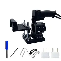 Mortise and Tenon Jig Tools Slotting Machine Jig Stand Height Adjustable Trimming Machine Hole Stand Woodworking Invisible