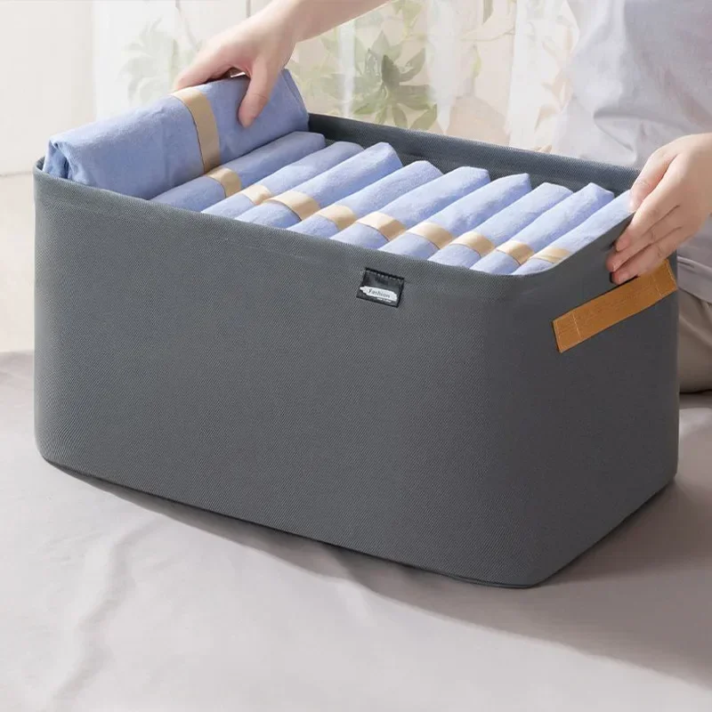 Verdicken Kleidung Organizer Hosen Pullover Lagerung Schränke Schubladen Organizer Jeans Lagerung Box Kleiderschrank Kleidung Lagerung Organisatoren – Detail 20