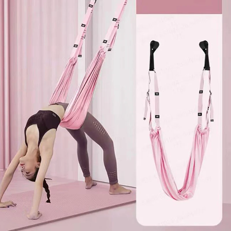 Antenne Yoga Touw Muurhangmat Oefenen Handstand Riem Na Buigen Over Trainer Een Lijn Paard Open Kruis Stretch Touw