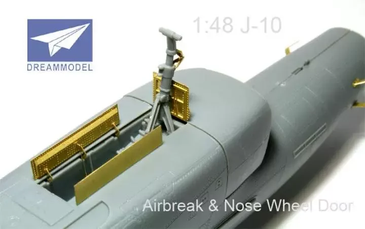 Dream Model DM2011 1/48 J-10 Airbreak & Nose Wheel Door Photo Etched Set For Trumpeter TR02841、TR02848、TR02842、TR02857