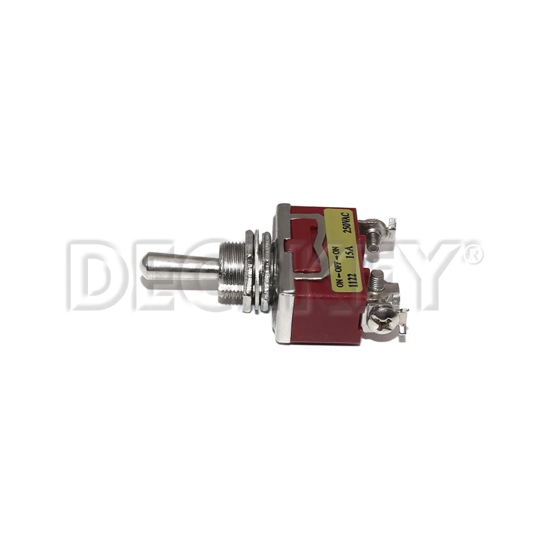 1pcs Silver Contacts high quality 3 screw momentary toggle switch,(ON) OFF (ON) spring return