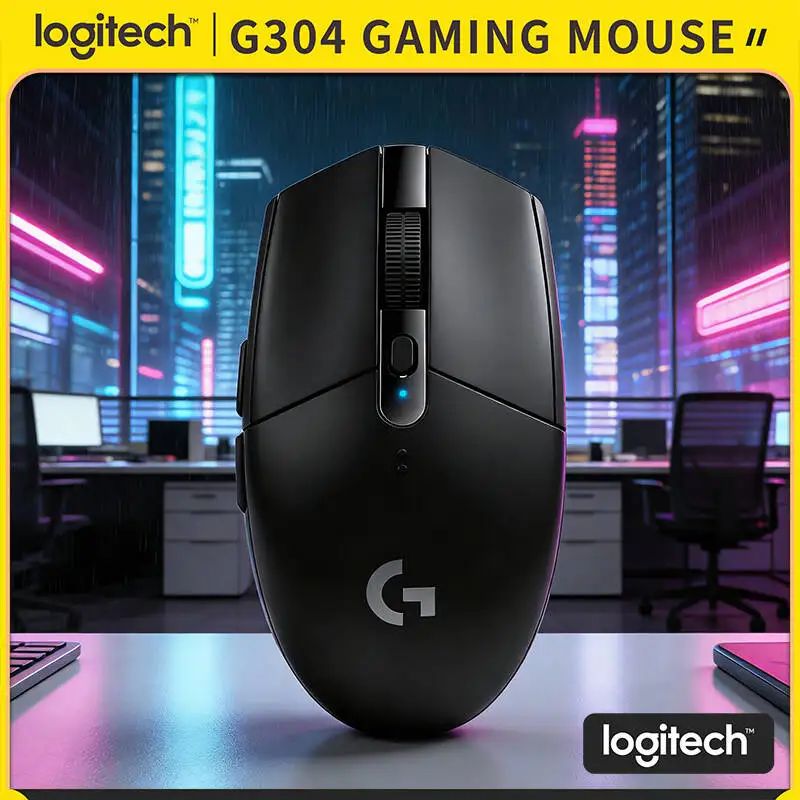 

Беспроводная игровая мышь Logitech G304 LIGHTSPEED, 12000 DPI, задержка 1 мс, сенсор HERO, 250 часов автономной работы, легкий вес, удобный захват