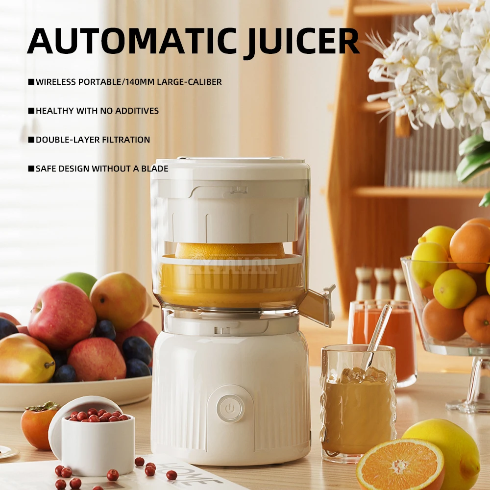 PE002B-B Wireless Large-Diameter Double-Layer Filter Automatic Juice Extractor for Safe Juice Extractor