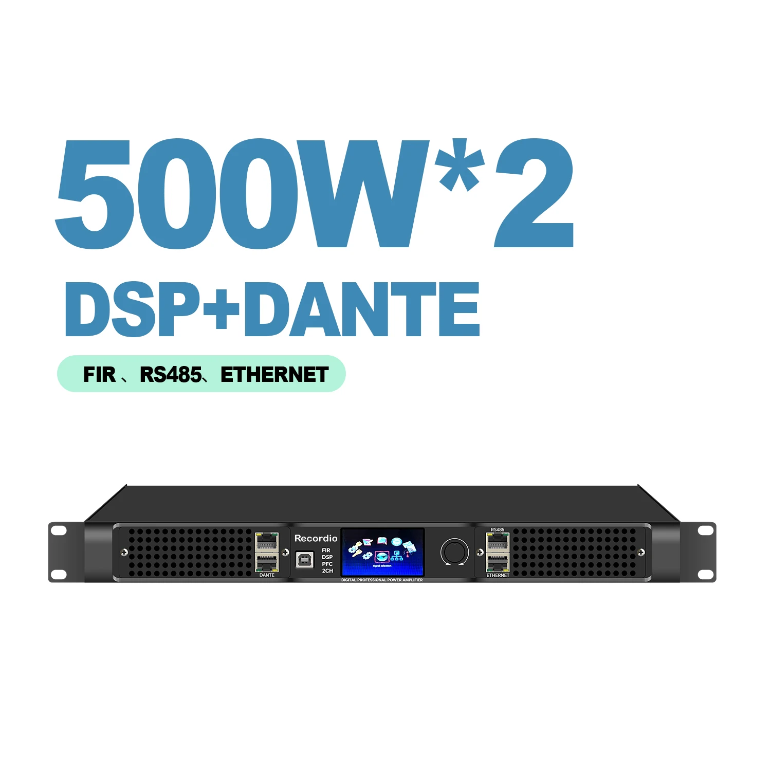 GAP-DP2000 Dsp Power Amplifier with Dante Processor for Stage Conference Performance