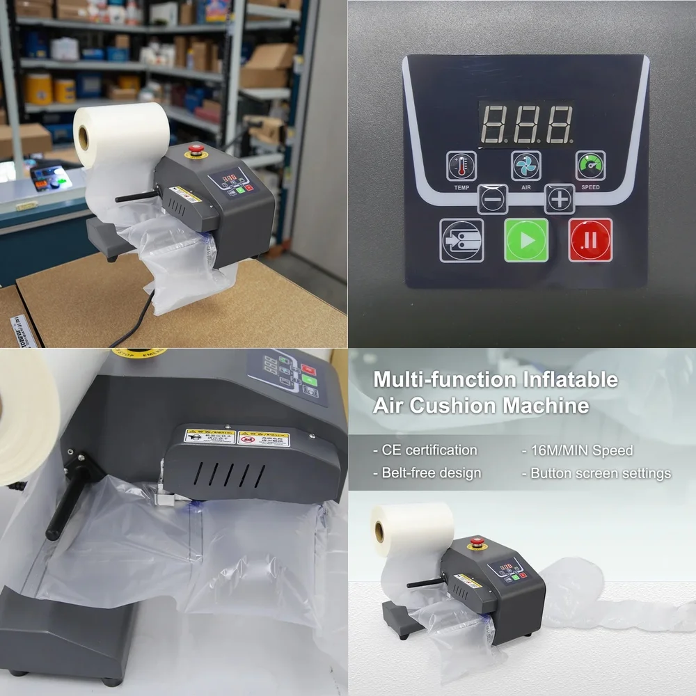 

(2026) LA300 No Belt Air Bubble Bag Cushion Film Bubble Roll Wrap Making Lightweight Air Cushion Machine Air Bag Inflator Machin