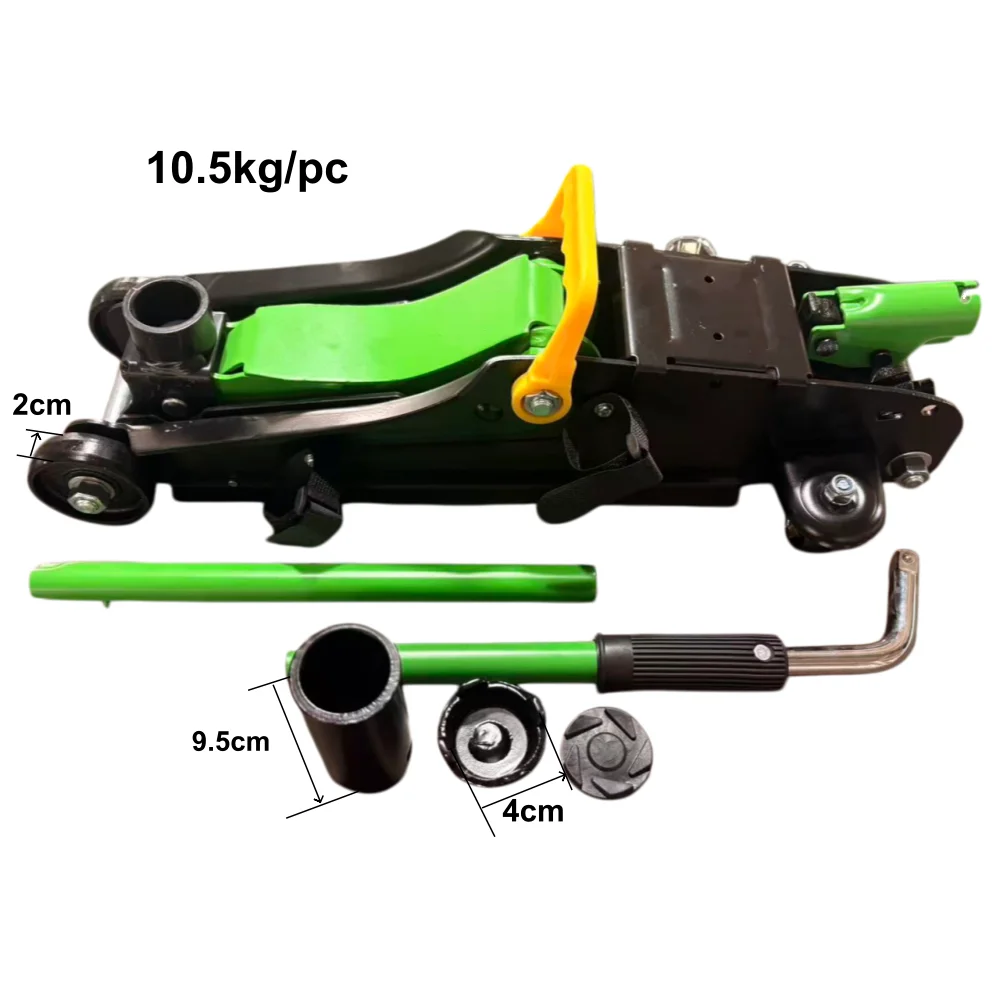 hit productPortable  Fast Lift Service  Hydraulic Trolley Jack 2-Ton Jacks  Low Entry Height 110mm  with Socket Set