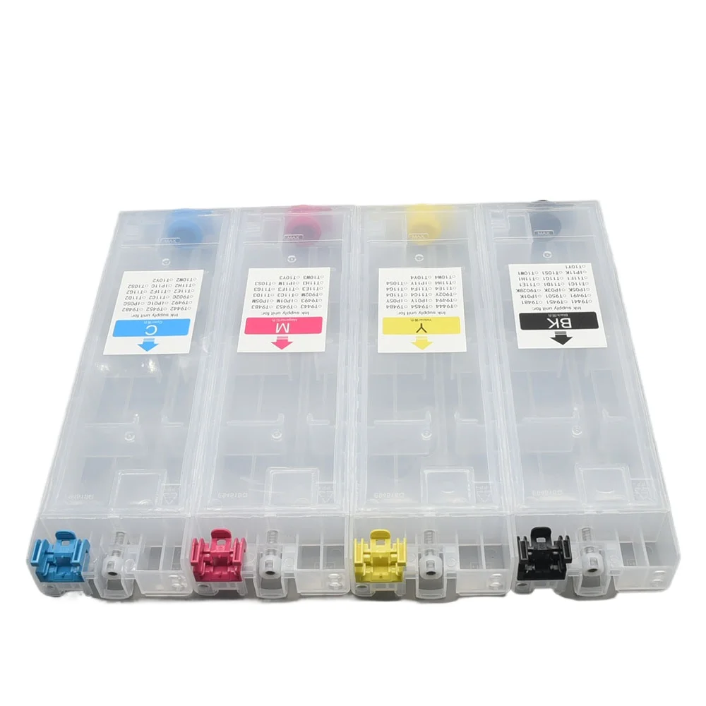 

1set T9451-T9454 CMYK Refillable Ink Cartridge for Epson WorkForce Pro WF-C5290 WF-5210 WF-5710 WF-C5790 BK CMY 320ml