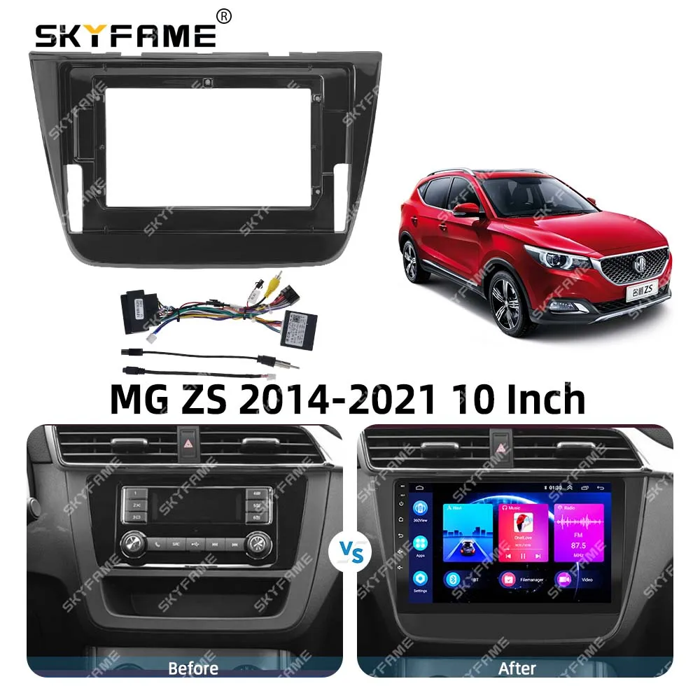 SKYFAME Adattatore per fascia per telaio auto Decodificatore Canbus Box Kit pannello di montaggio per cruscotto radio Android per MG ZS