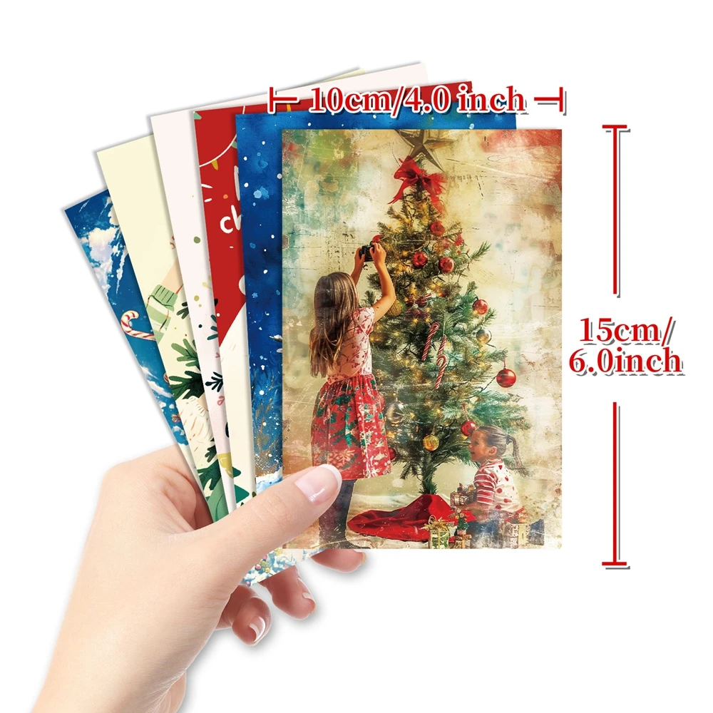 50pcs/set Merry Christmas Card 4