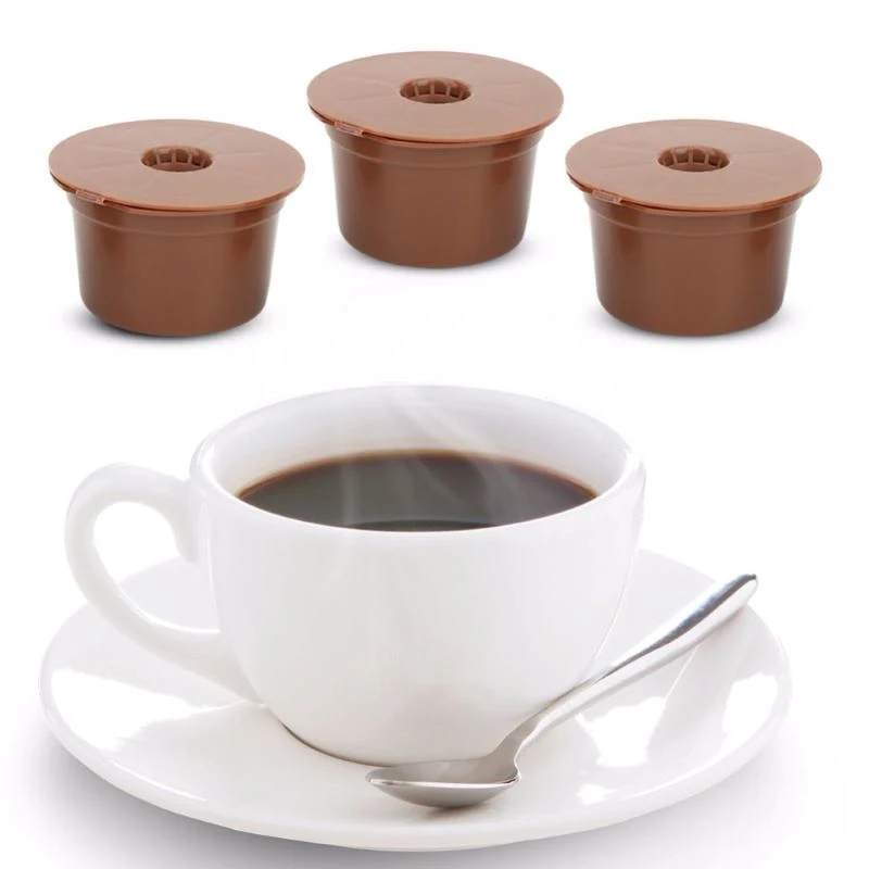 3PCS Reusable Caffitaly Coffee Capsules Cup Refillable Coffee Capsule Filter Compatible With Caffitaly Capsule Coffee Machine