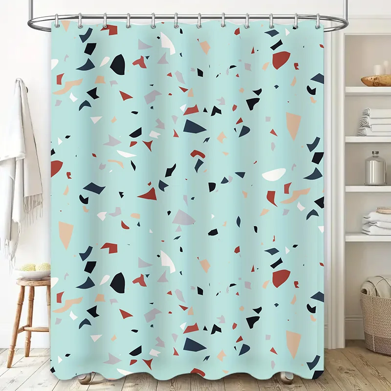 ستارة حمام مبهجة مزهرة لتجربة منعشة، تصميم زهرة بيضاء وردية، سهل التركيب مع حلقات خطافية