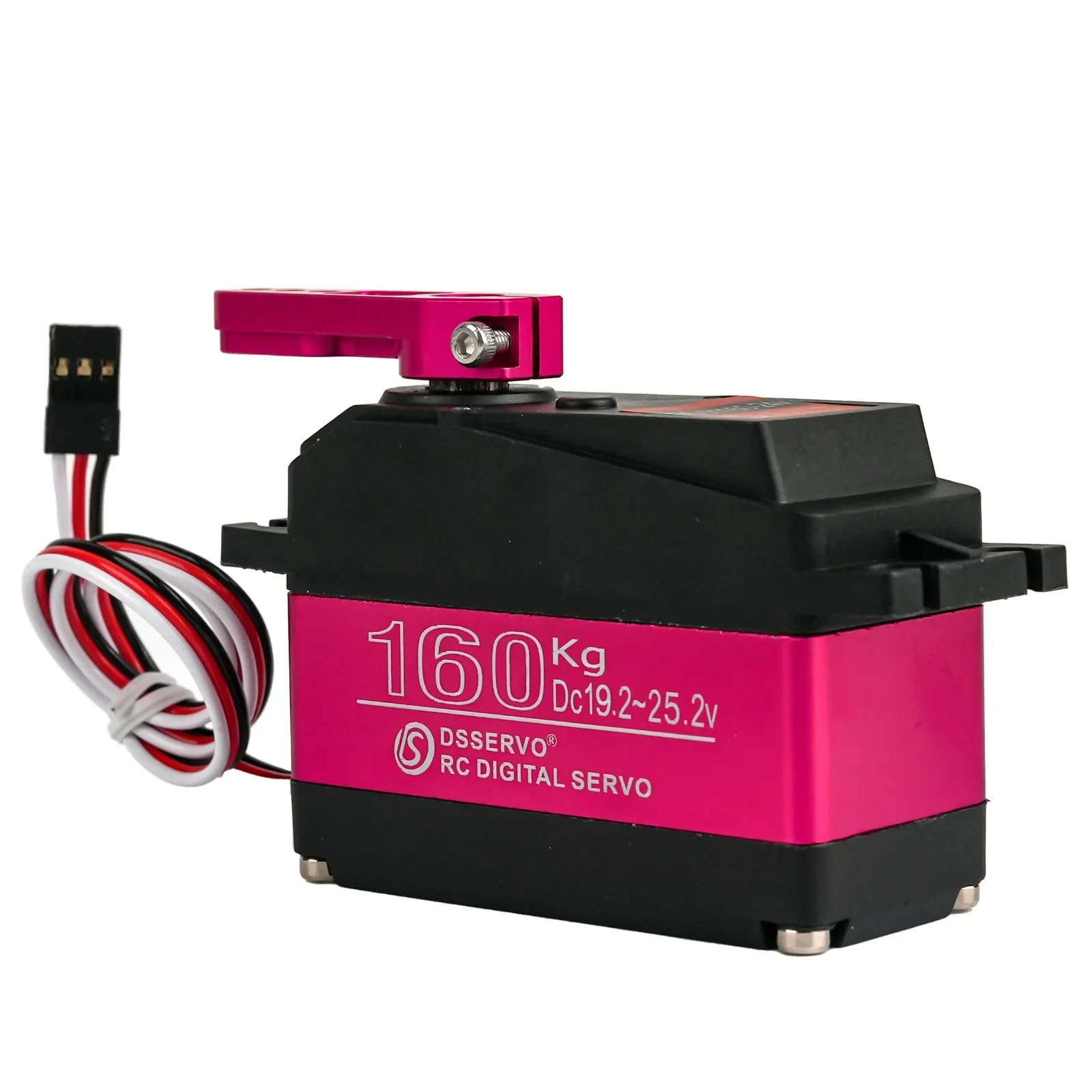 Digital Servo 160kg Waterproof IP66 24V 180/270 Degree with 18T Servo Arm Suitable for 5:1 RC Car/Baja Car