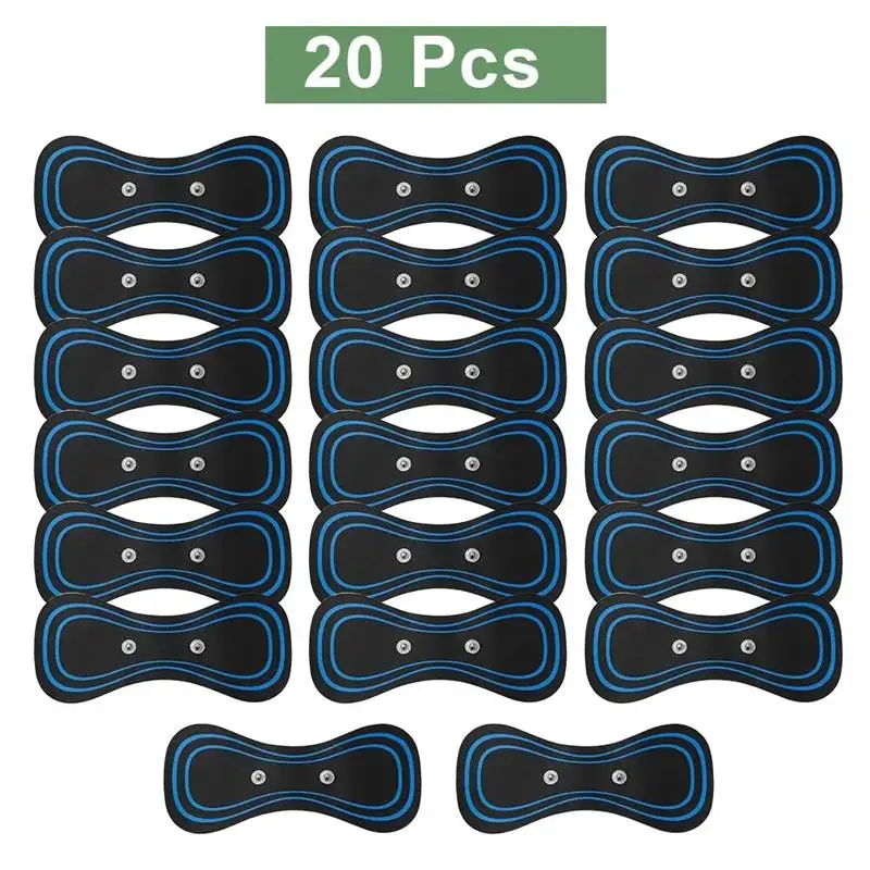 10/20pcs Replacement Portable Neck Massager Mini Stickers Vibration Muscle Stimulator Relief Massage Sticker