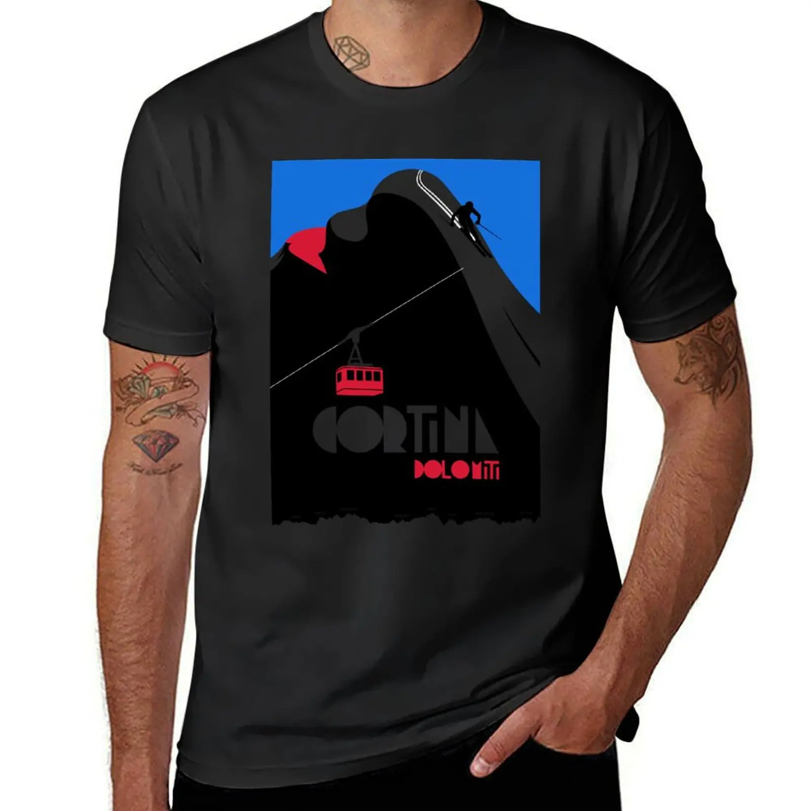 Cortina Dolomiti T-Shirt new edition oversized anime clothes mens plain t shirts