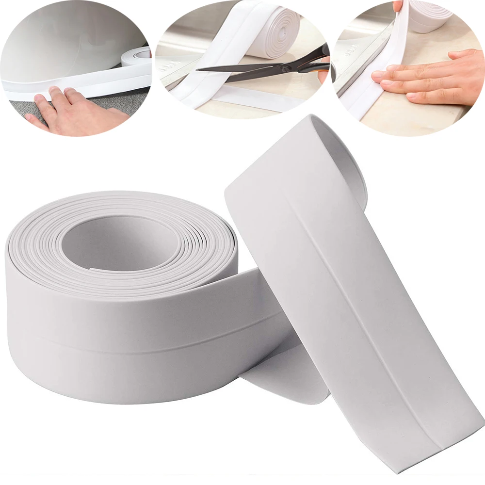 

PVC sink crack strip wall sticker waterproof and mildew proof adhesive sealing tape for bathroom kitchen bathtub corner